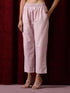 3 Pc Suit - Lilac Cotton Silk Embroidered Kurta with Cotton Pant and Chanderi Embroidered Dupatta